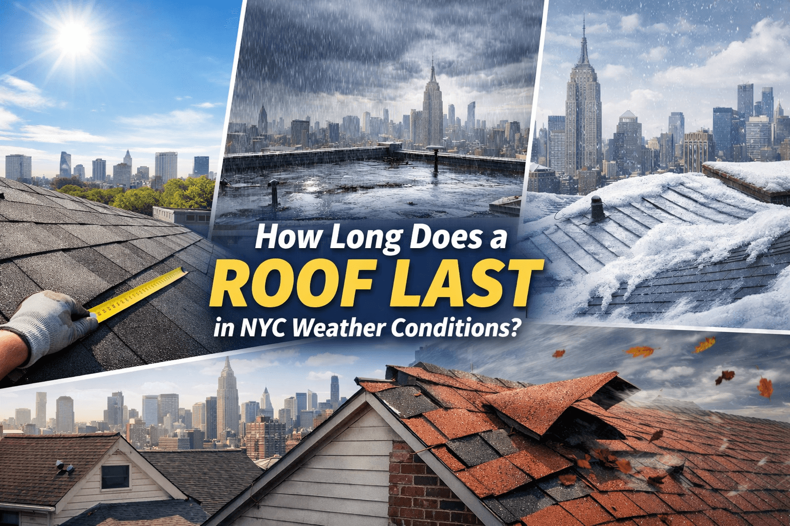 Cover image for blog post: How Long Does a Roof Last in NYC Weather Conditions?